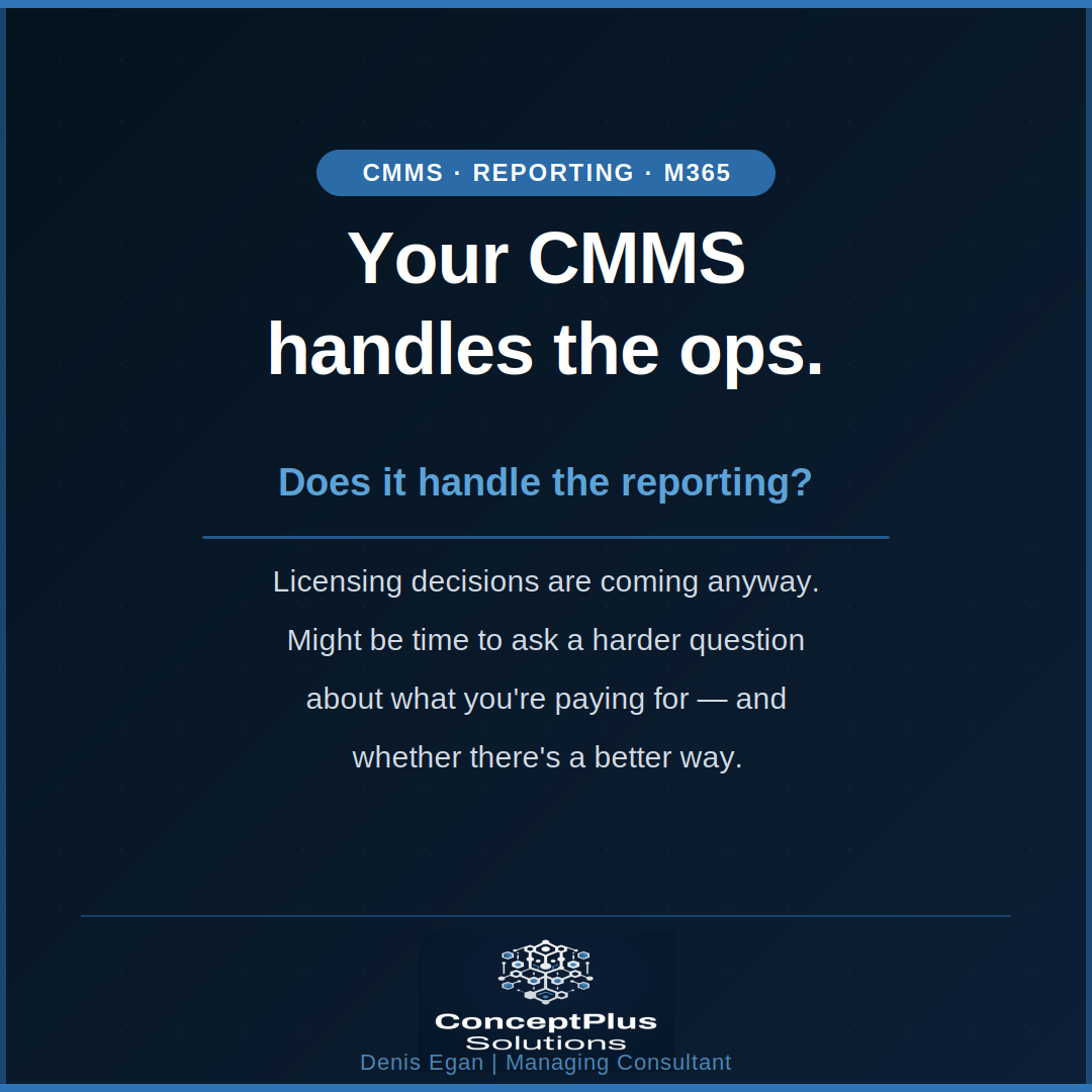 Your CMMS Handles the Ops. Does It Handle the Reporting?